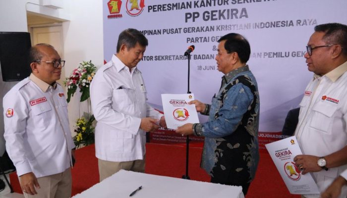 Hashim Djojohadikusumo Resmikan Kantor Sekretariat dan Badan Pemenangan Pemilu Gekira