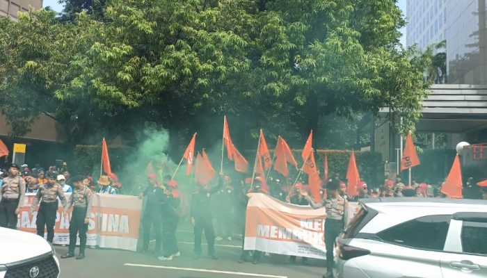 KSPI Gelar Aksi Unjuk Rasa di Depan Kantor PBB, Desak Penghentian Perang Iran-Israel dan Genosida di Gaza