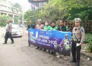 Satlantas Jakarta Barat Edukasi Ojek Online di Podomoro City dalam Operasi Patuh Jaya 2025
