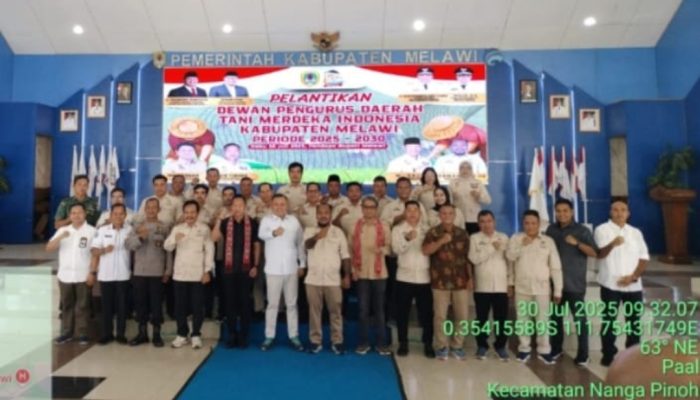 Dewan Pengurus Daerah Tani Merdeka Kabupaten Melawi Resmi Dilantik Oleh DPW Tani Merdeka Kalbar