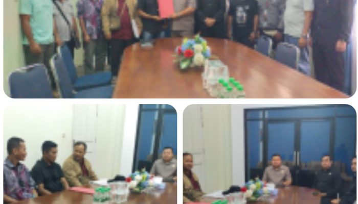 Warga Nanga Kayan Mengadu ke DPRD Melawi, Tuntut Transparansi Dana Desa Diterima Ketua DPRD Hendegi Januardi