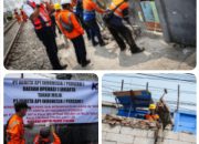 Bangunan Liar di Lahan PT KAI Dibongkar, Warga Bandel di Gang Royal Akhirnya Angkat Kaki