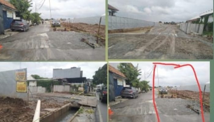 Proyek Klaster di Meruya Selatan Diduga Langgar Aturan Tata Ruang: Warga Protes, Setengah Jalan Aspal Jadi Got
