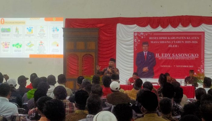 Serap Aspirasi di Dapil V, Ketua DPRD Klaten Edy Sasongko Fokuskan Prioritas ke Pertanian dan Infrastruktur